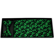 Lucky Shamrocks Cummerbund and Bow Tie